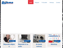 Tablet Screenshot of dijkmaservice.nl